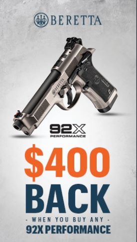 Beretta 92X Rebate